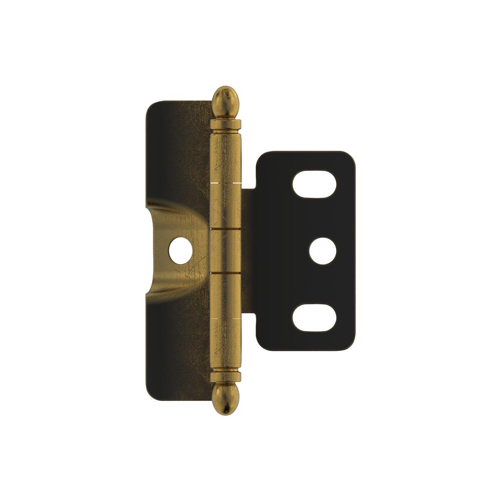 3/4 inch (19mm) Door Thickness Full Inset, Full Wrap, Ball Tip Hinge - 1 Pack