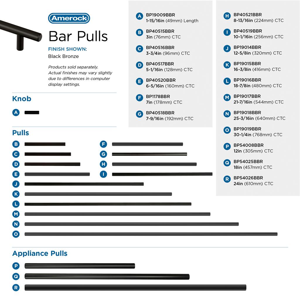 Bar Pulls Cabinet Knob