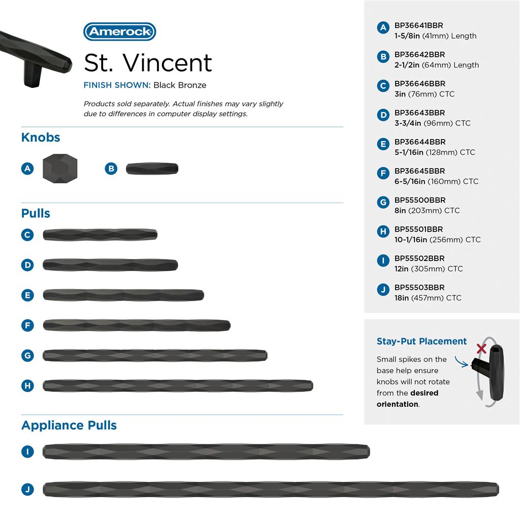 St. Vincent Cabinet Knob