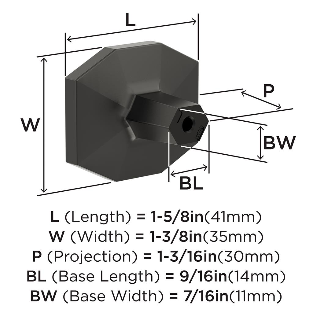 St. Vincent Rectangle Cabinet Knob