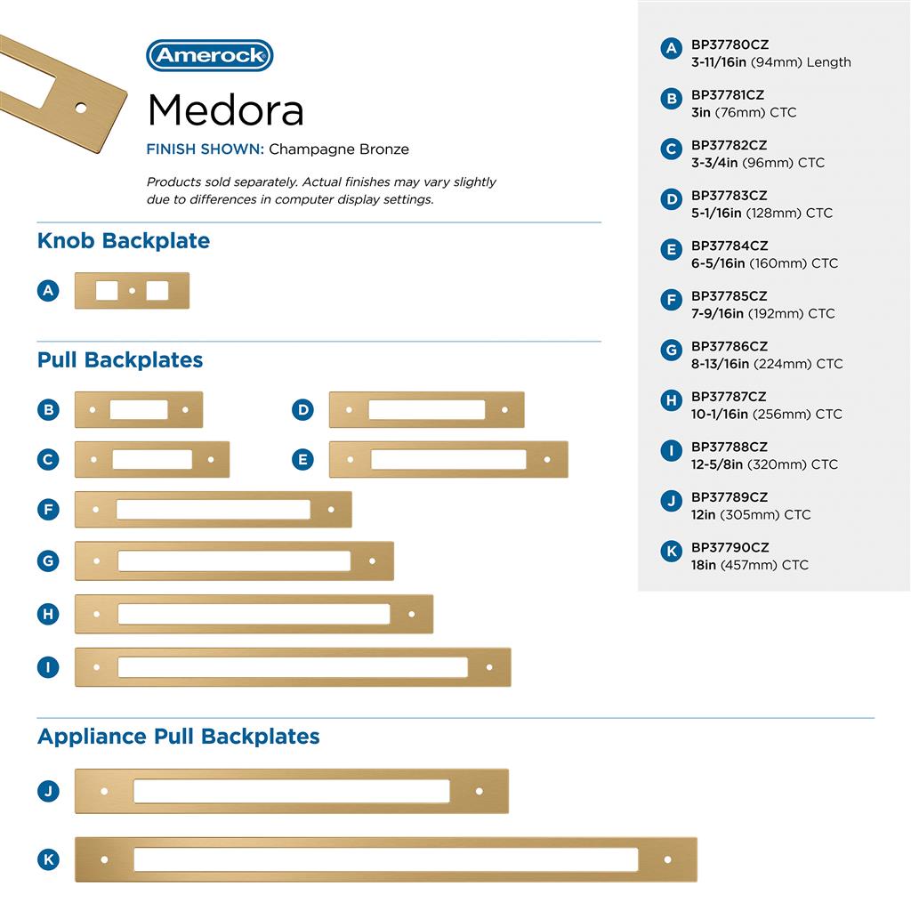 Medora Appliance Pull Backplate