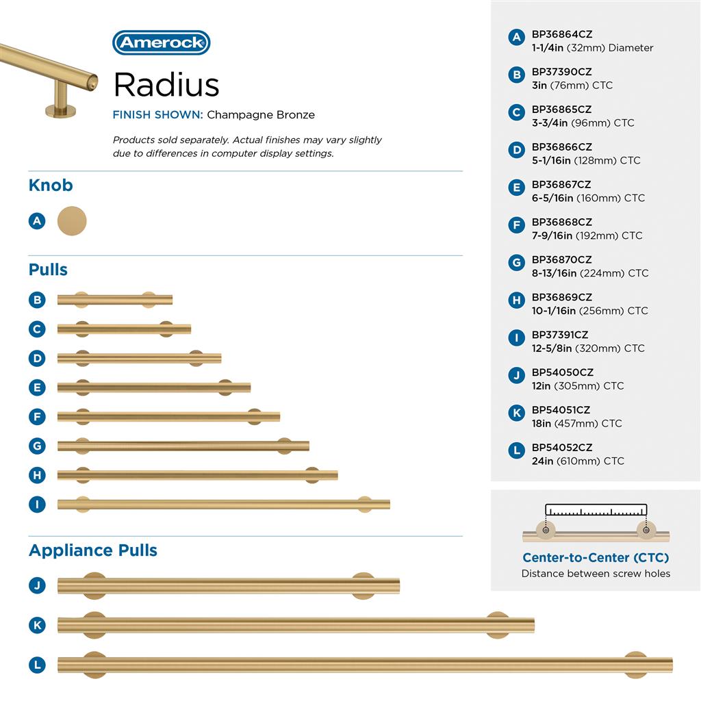 Radius Cabinet Knob