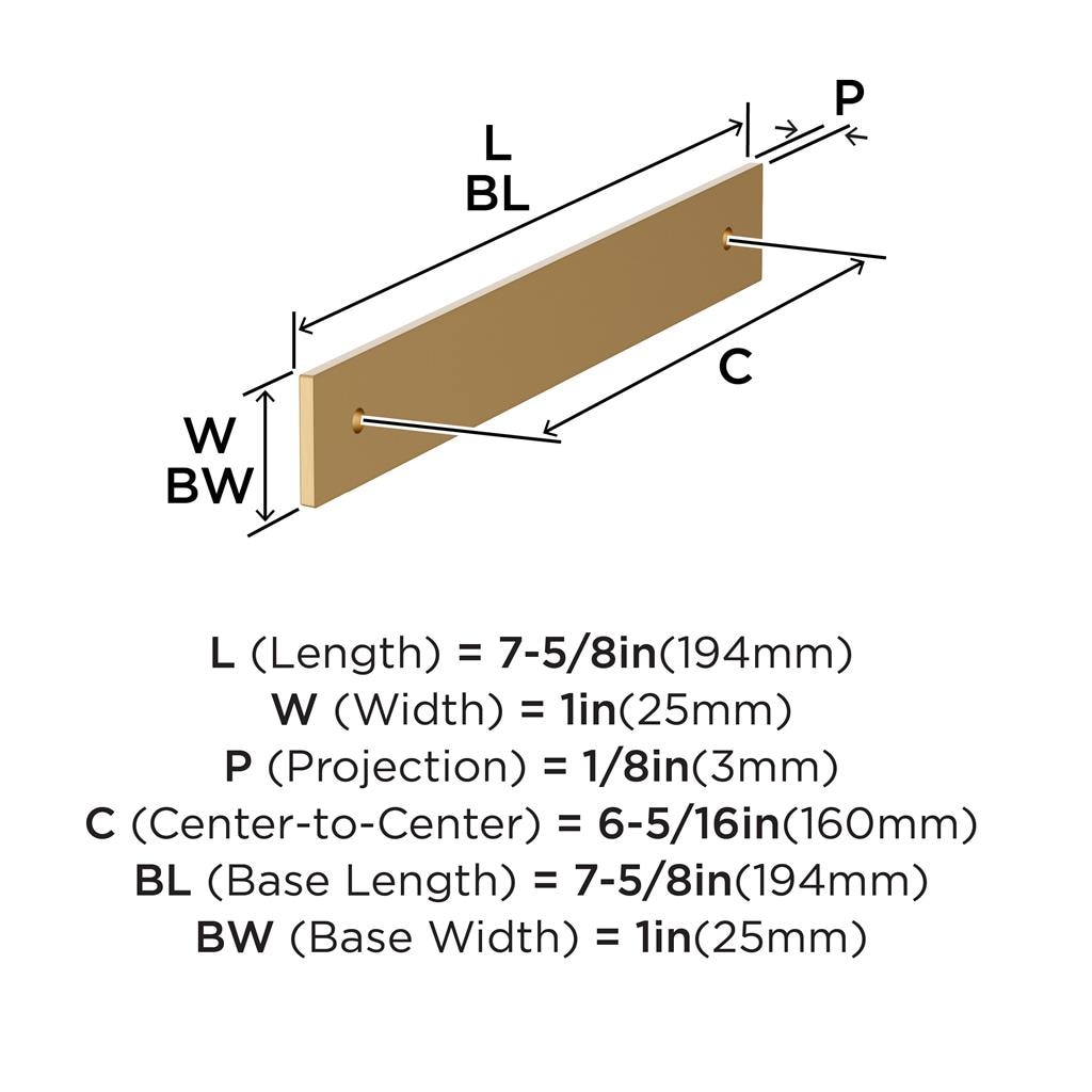 Ladera Cabinet Pull Backplate