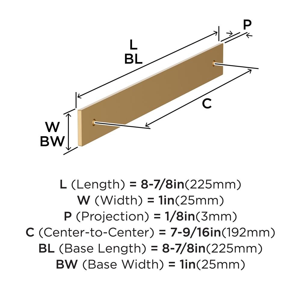 Ladera Cabinet Pull Backplate