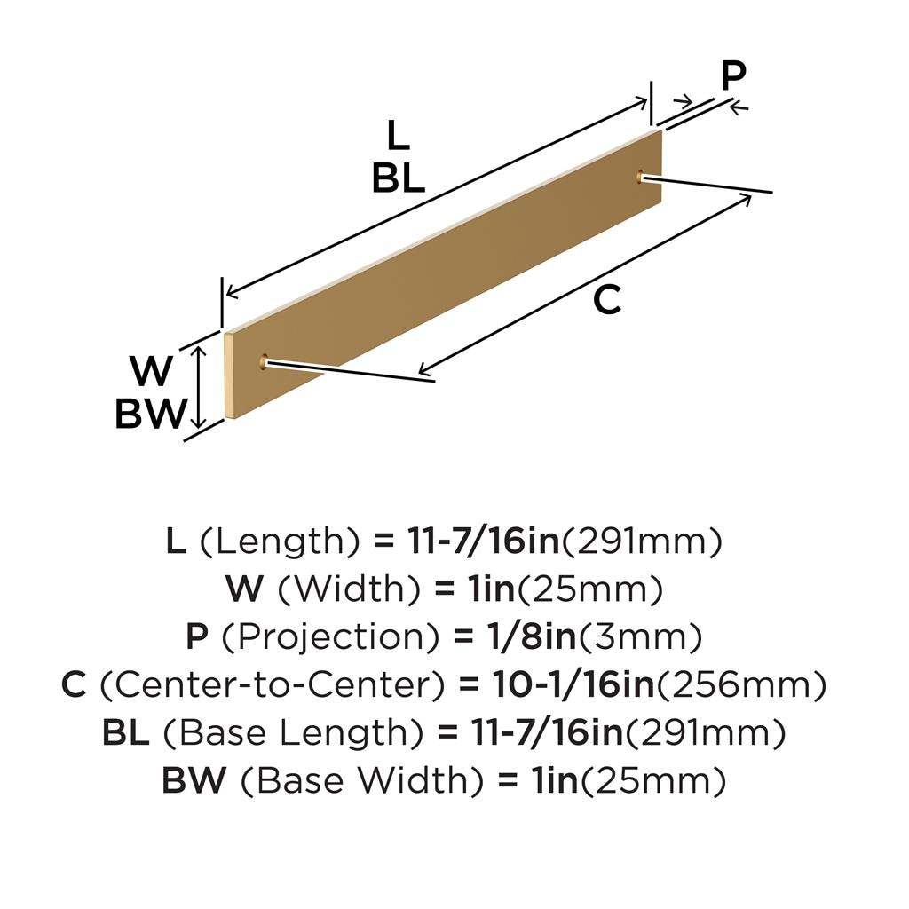 Ladera Cabinet Pull Backplate