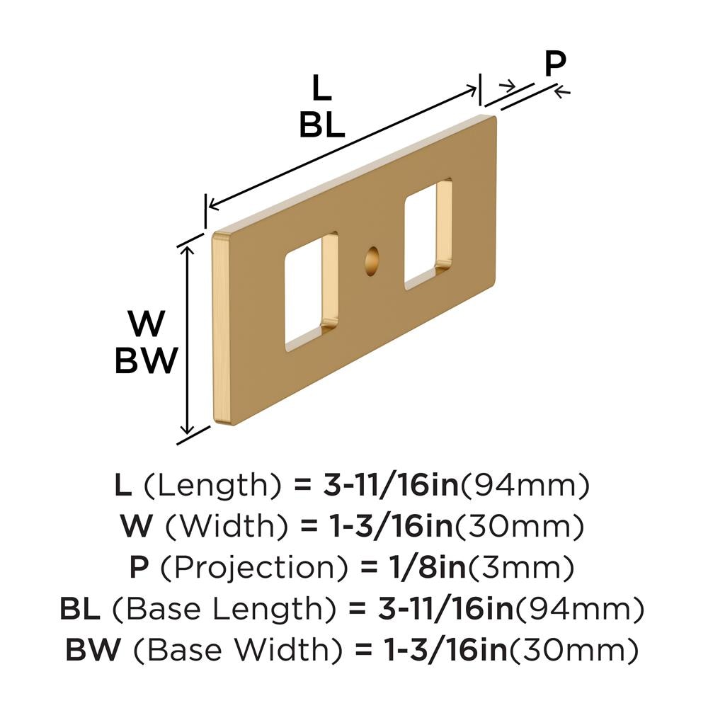 Medora Cabinet Knob Backplate
