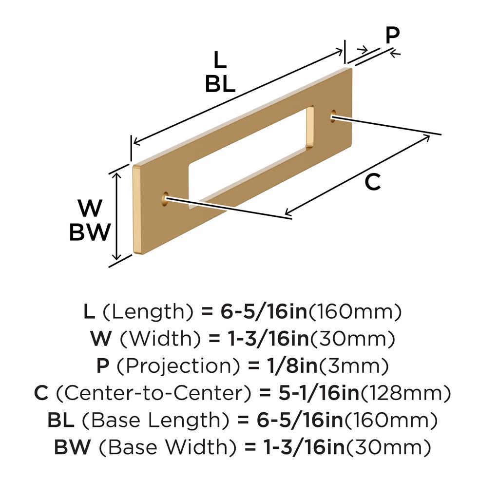 Medora Cabinet Pull Backplate