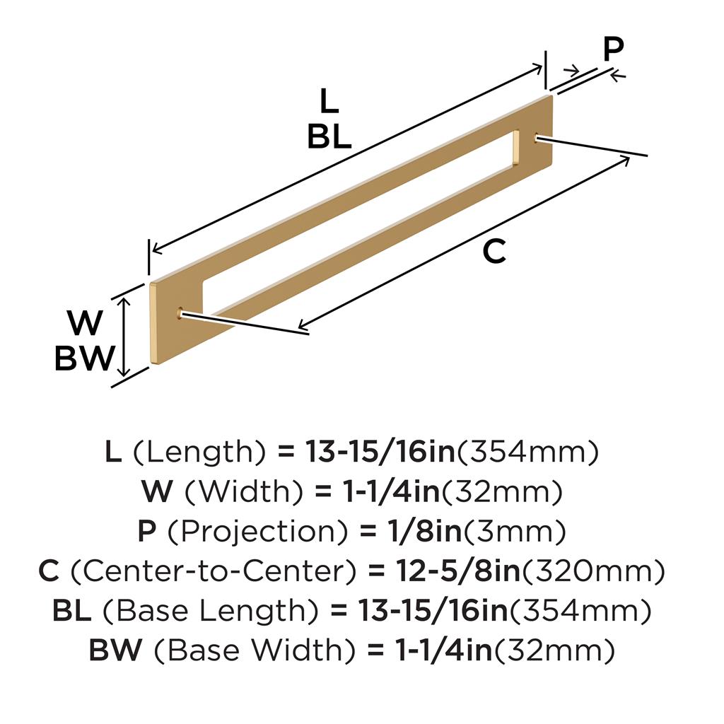 Medora Cabinet Pull Backplate