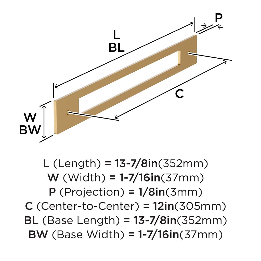 Medora Appliance Pull Backplate