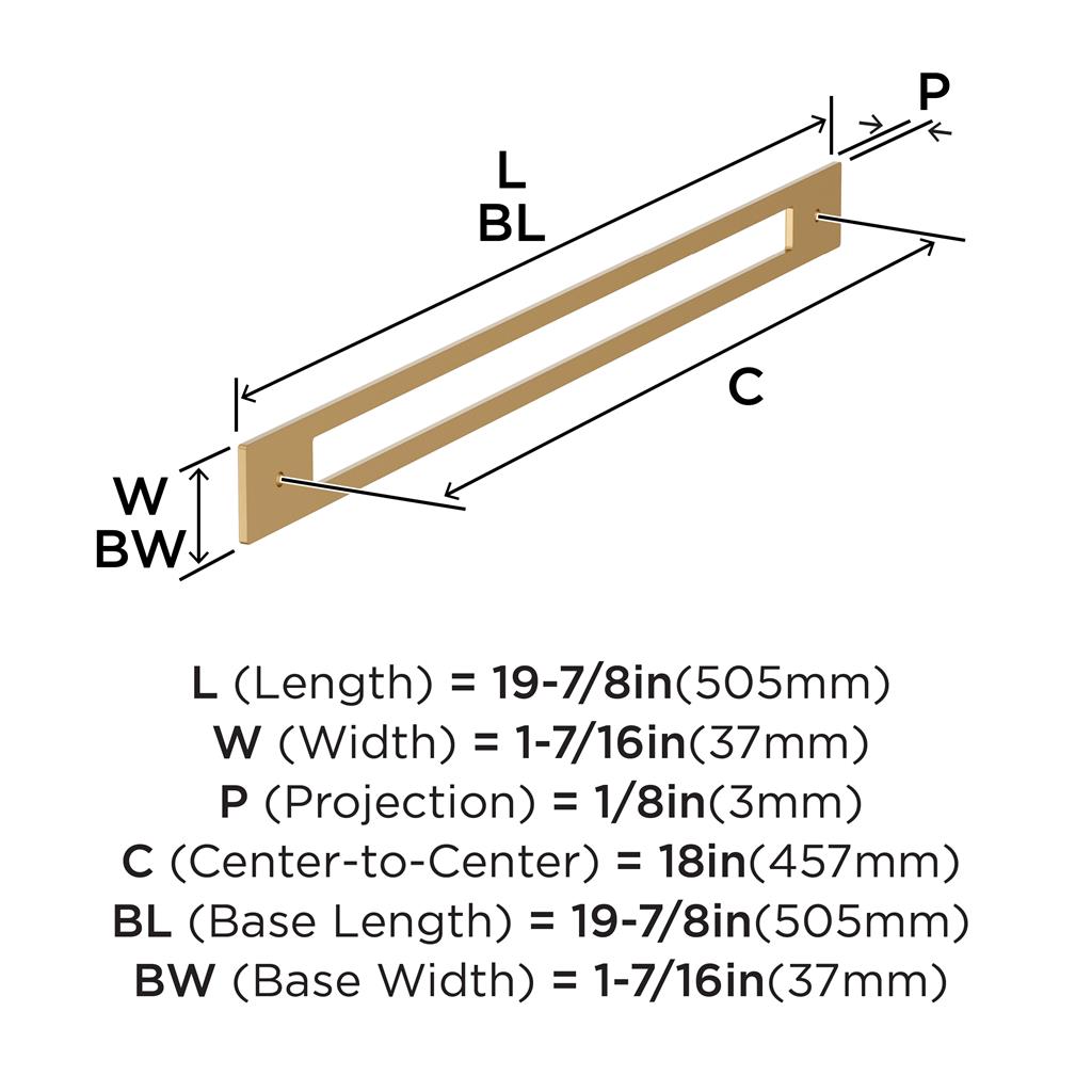 Medora Appliance Pull Backplate