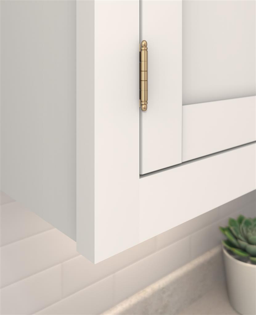 3/4 inch (19mm) Door Thickness Full Inset, Full Wrap, Ball Tip Hinge - 1 Pack