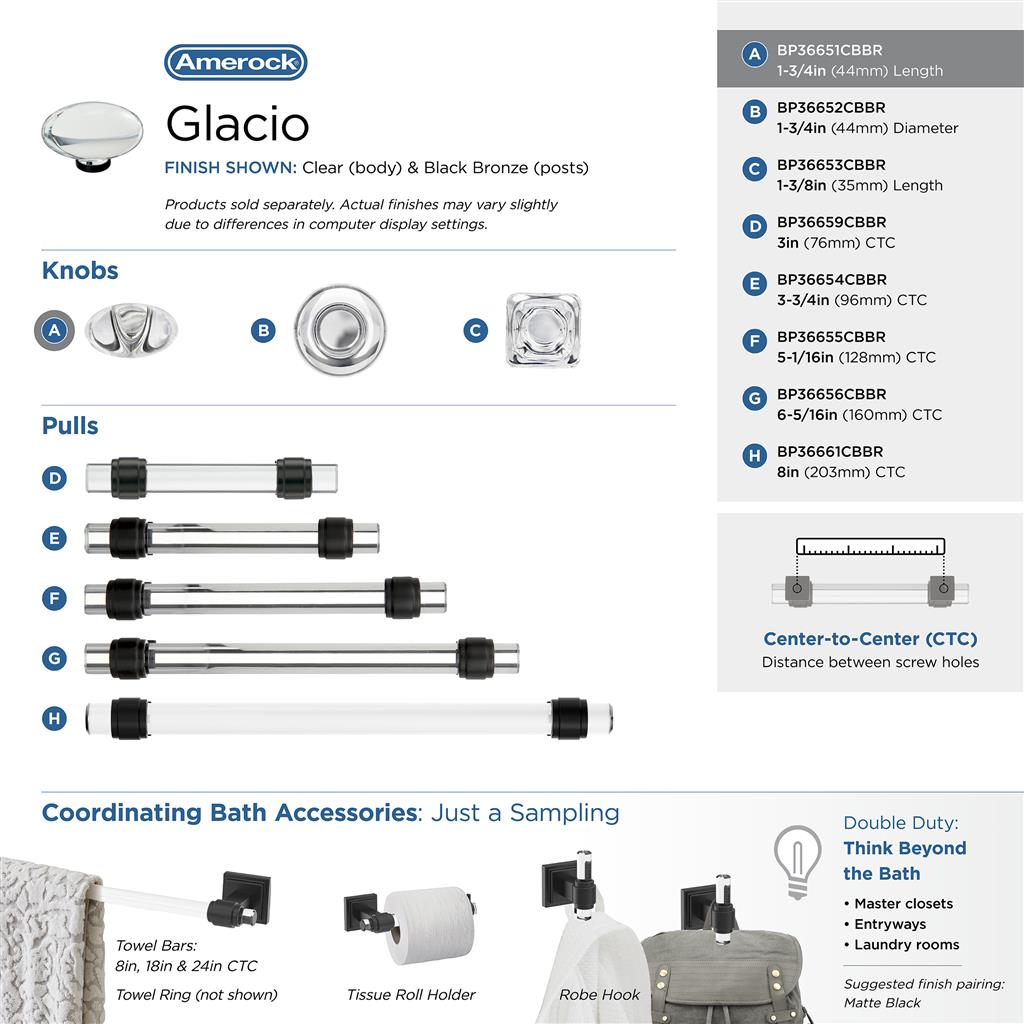 Glacio Cabinet Knob