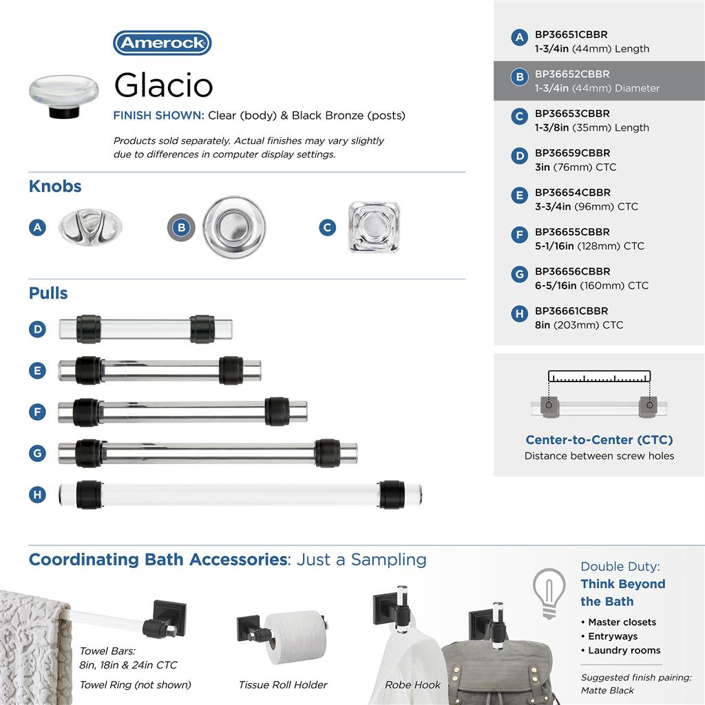Glacio Cabinet Knob