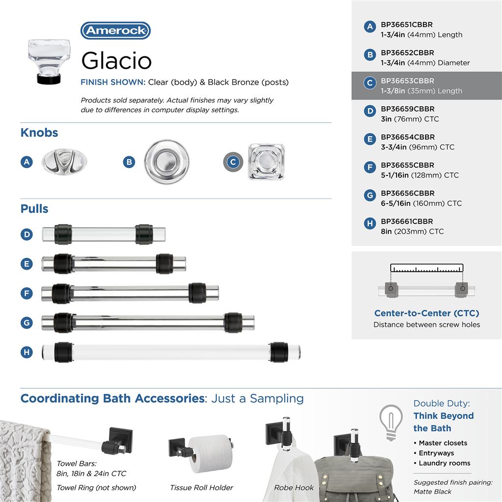 Glacio Cabinet Knob
