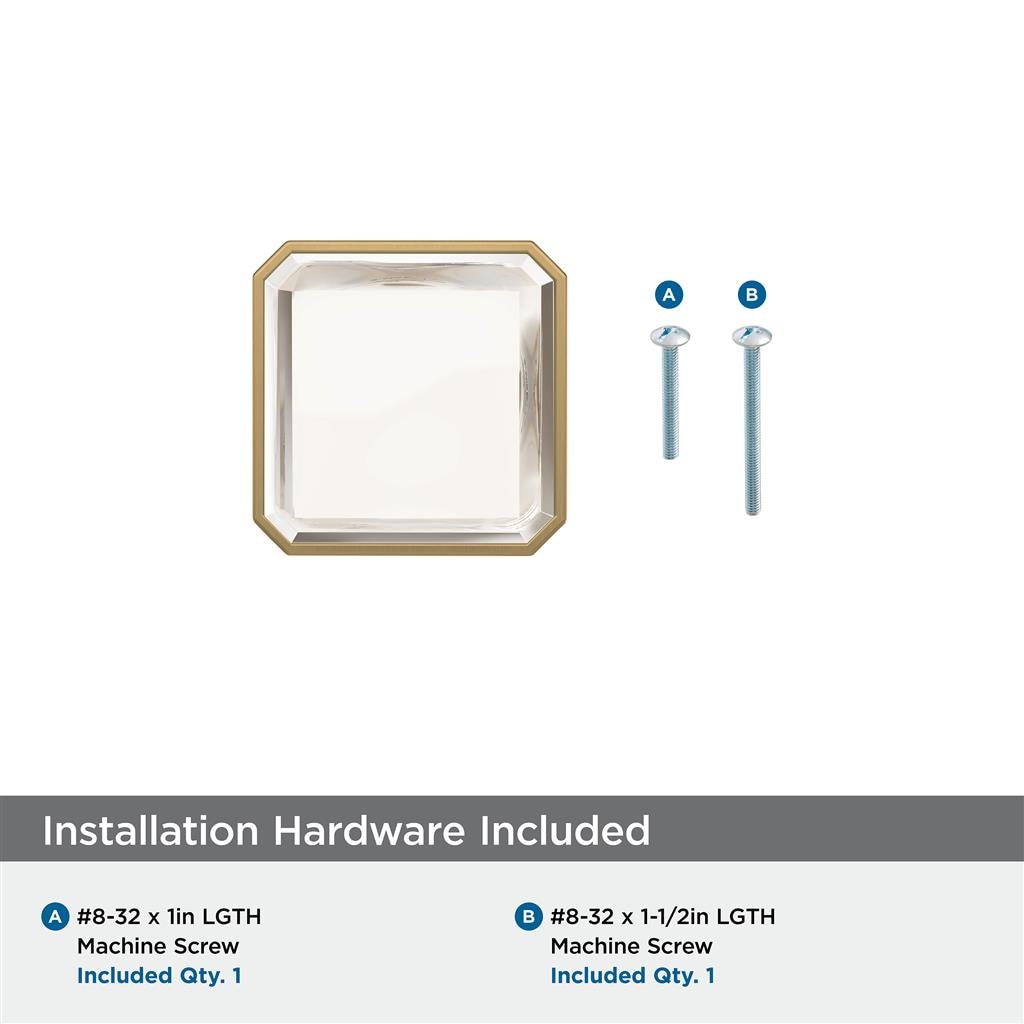 Glacio Premium Square Cabinet Knob