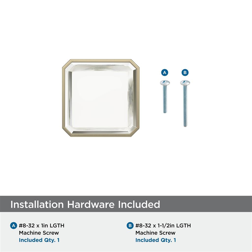 Glacio Premium Square Cabinet Knob