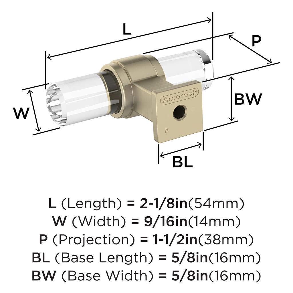 Glacio Premium Bar Cabinet Knob