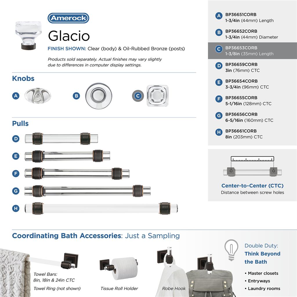 Glacio Cabinet Knob