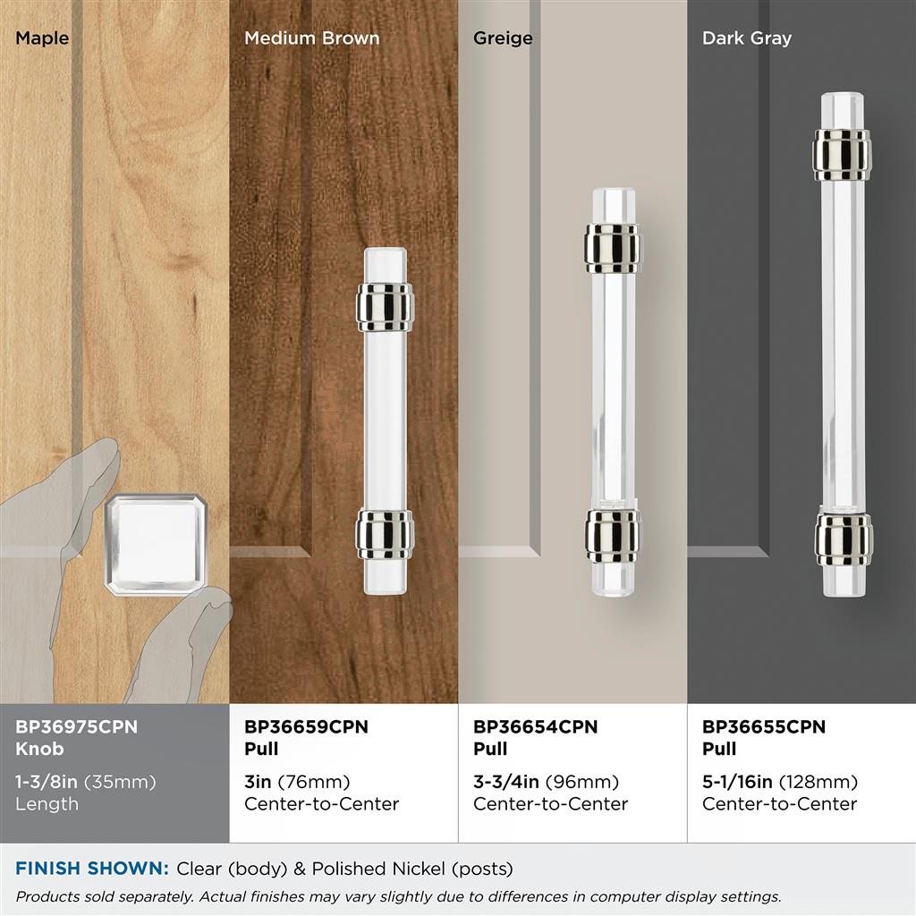 Glacio Premium Square Cabinet Knob