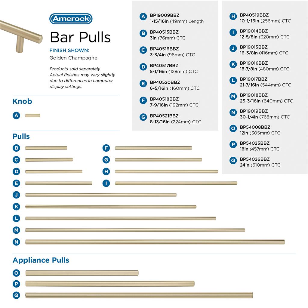 Bar Pulls Cabinet Knob