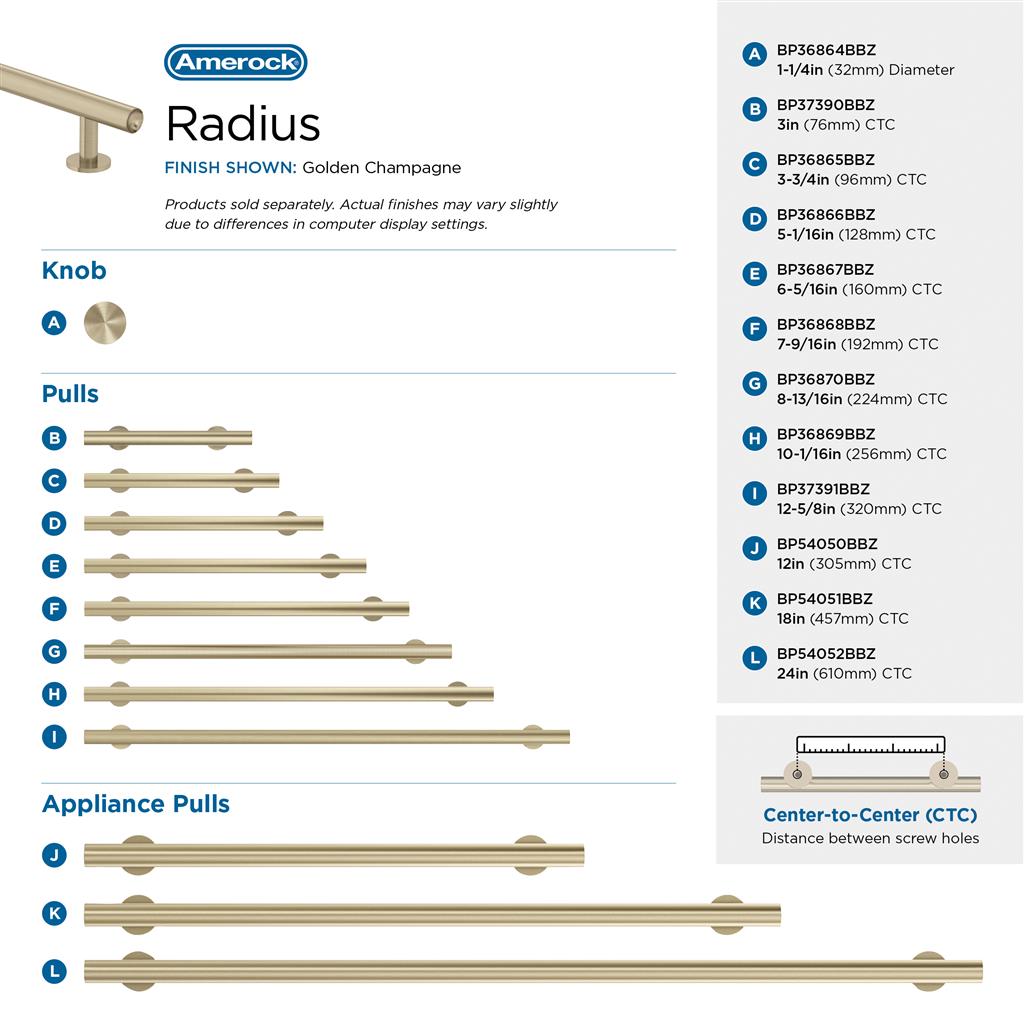 Radius Cabinet Knob