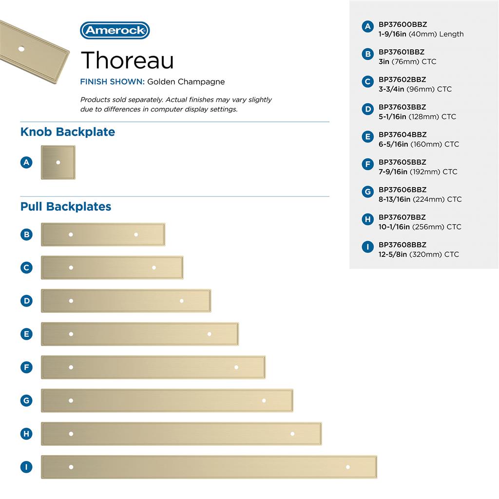 Thoreau Backplate