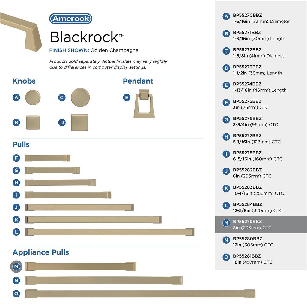 Blackrock Appliance Pull