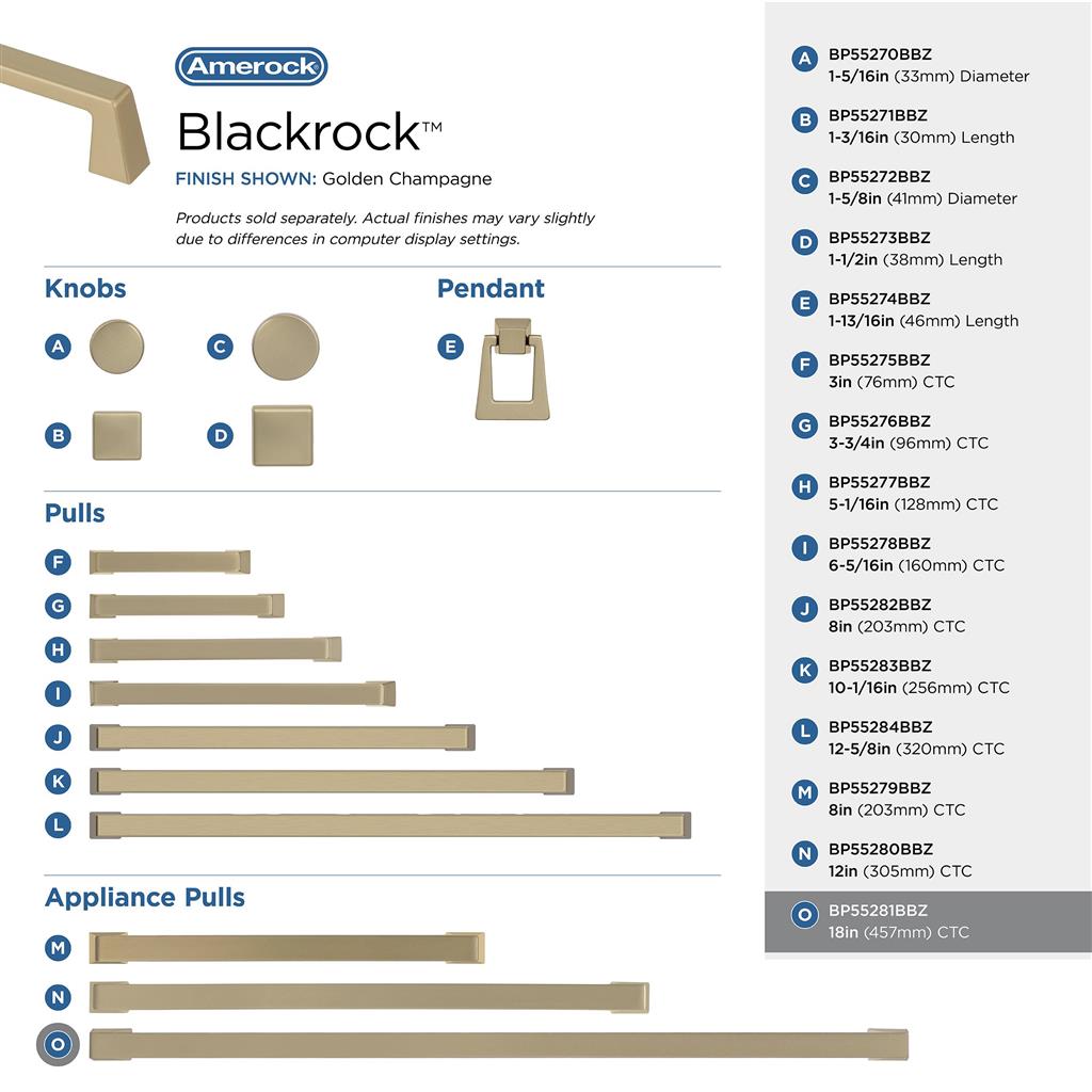 Blackrock Appliance Pull