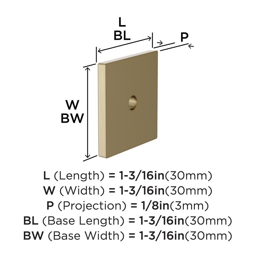 Ladera Cabinet Knob Backplate