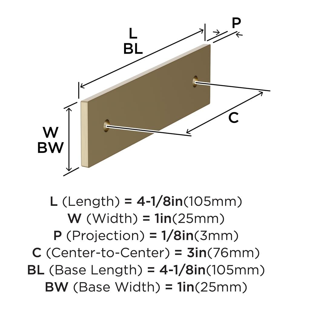 Ladera Cabinet Pull Backplate