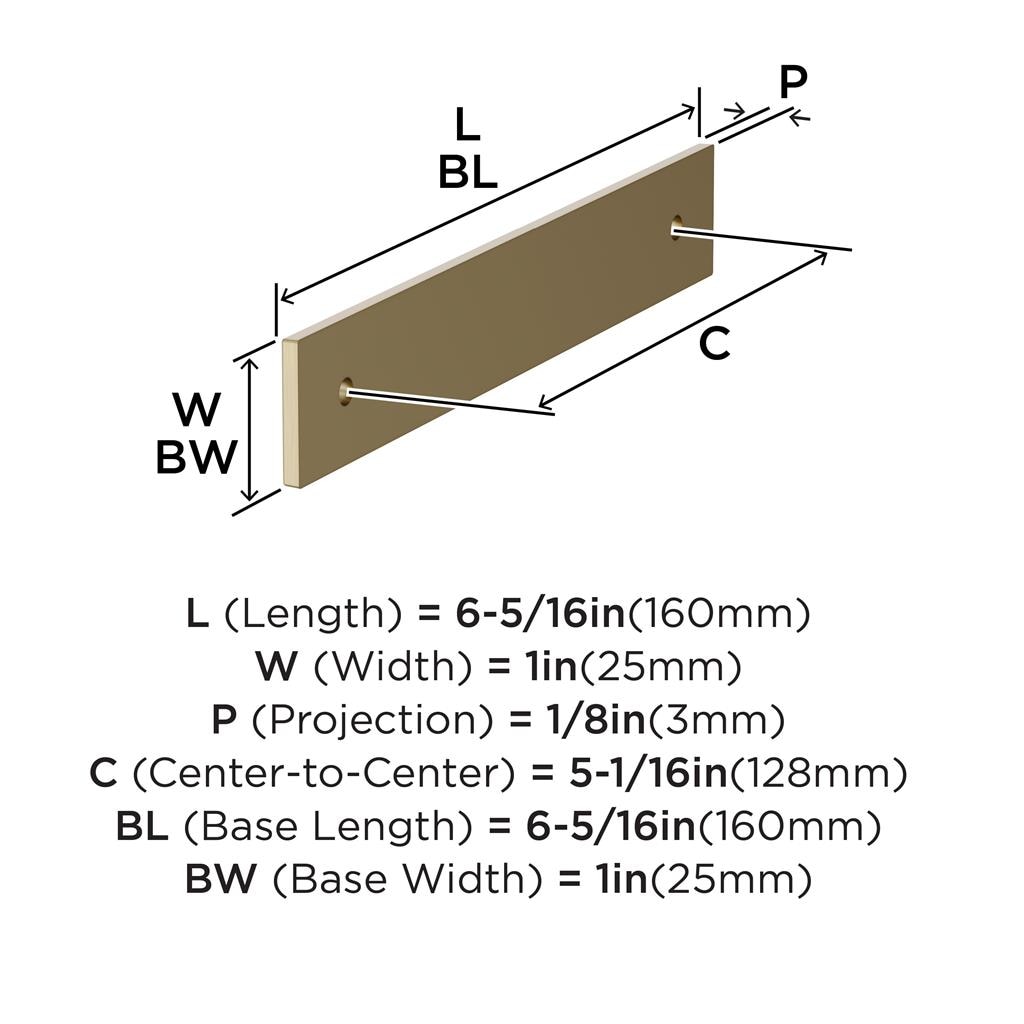 Ladera Cabinet Pull Backplate
