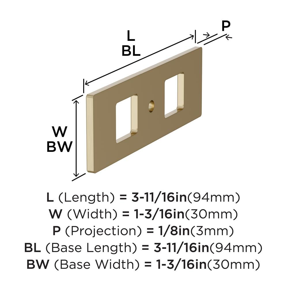 Medora Cabinet Knob Backplate