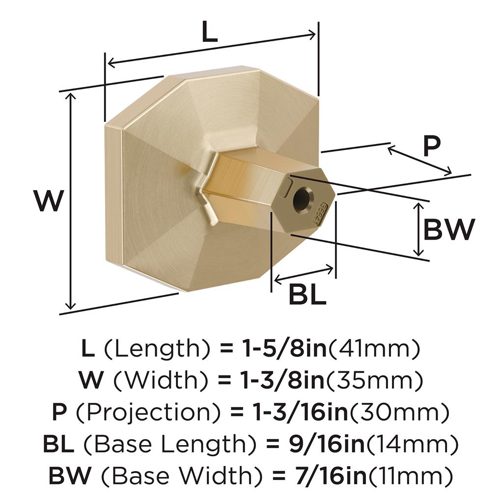 St. Vincent Rectangle Cabinet Knob