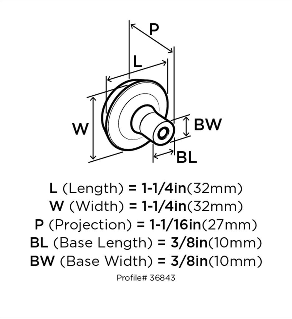 Oil Rubbed Bronze Cabinet Pulls Amerock Davenport 1-1/2 In. (38mm) Classic  Polished Chrome Rectangle Cabinet Knob BP3660226 - The Home Depot Cabinet  Knobs Brushed Nickel, image size:938x1024