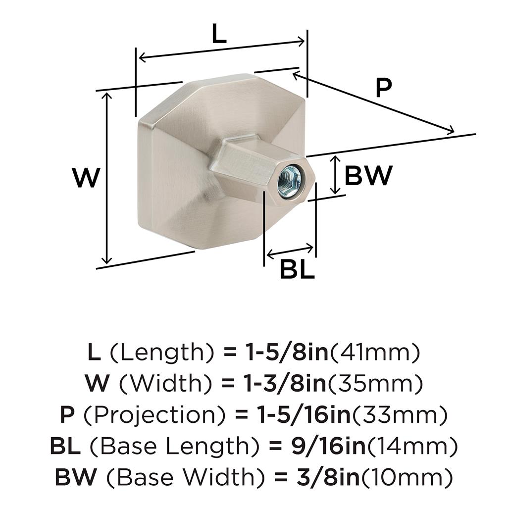 Carrione™ Rectangle Knob