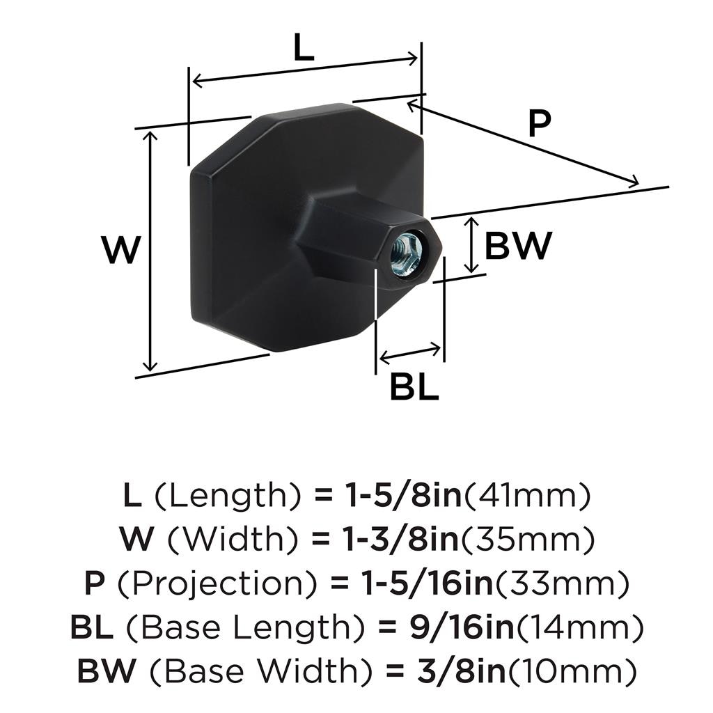 Carrione™ Rectangle Knob