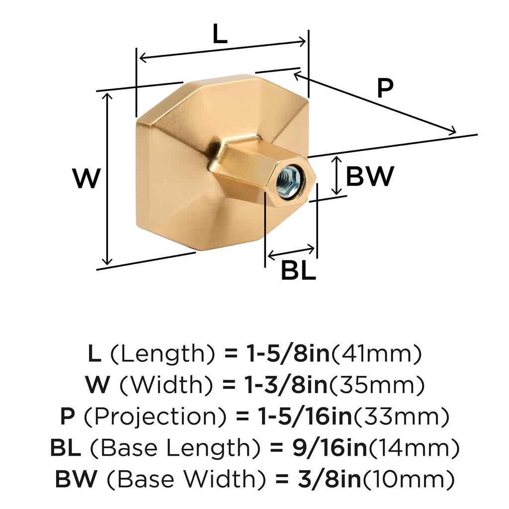 Carrione™ Rectangle Knob