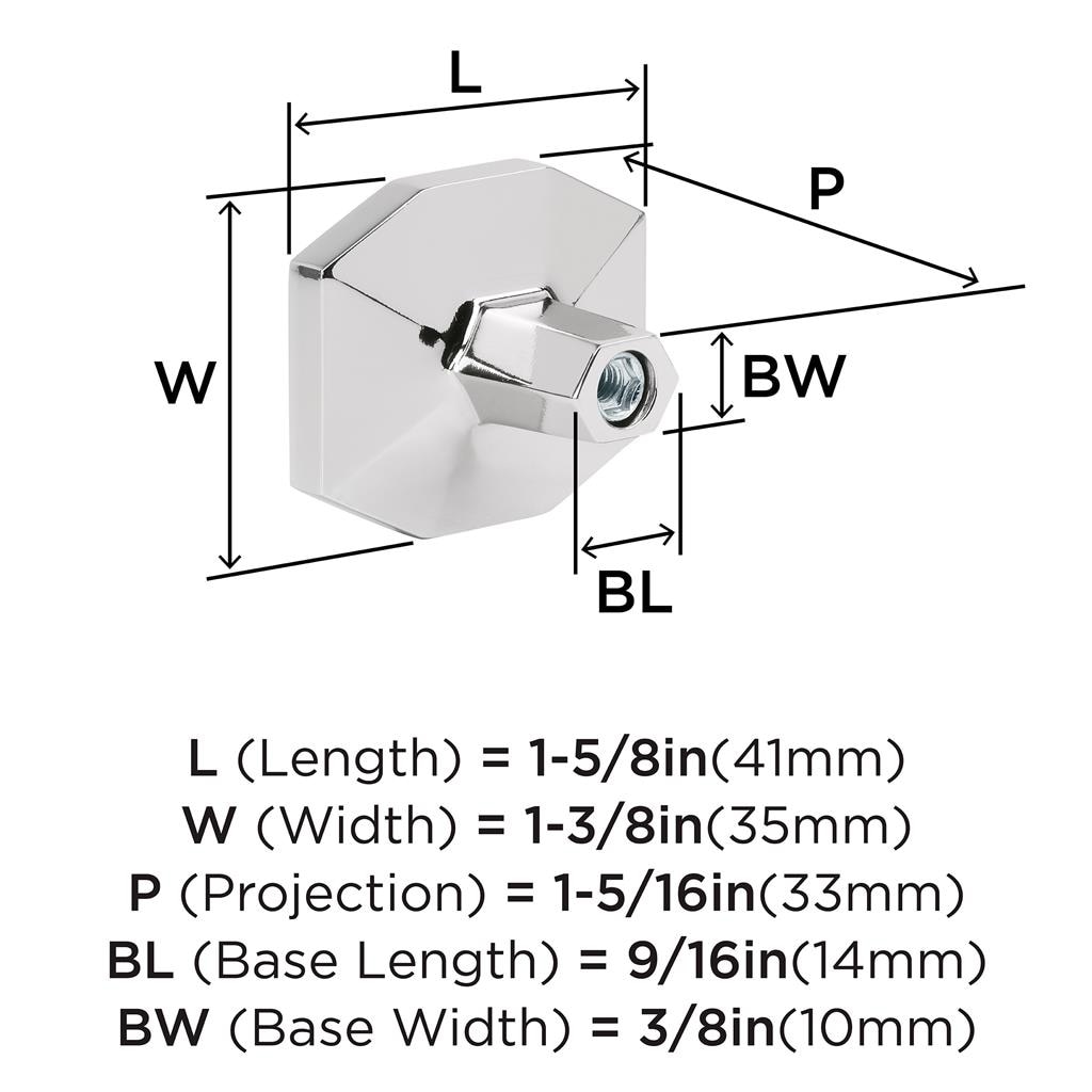 Carrione™ Rectangle Knob