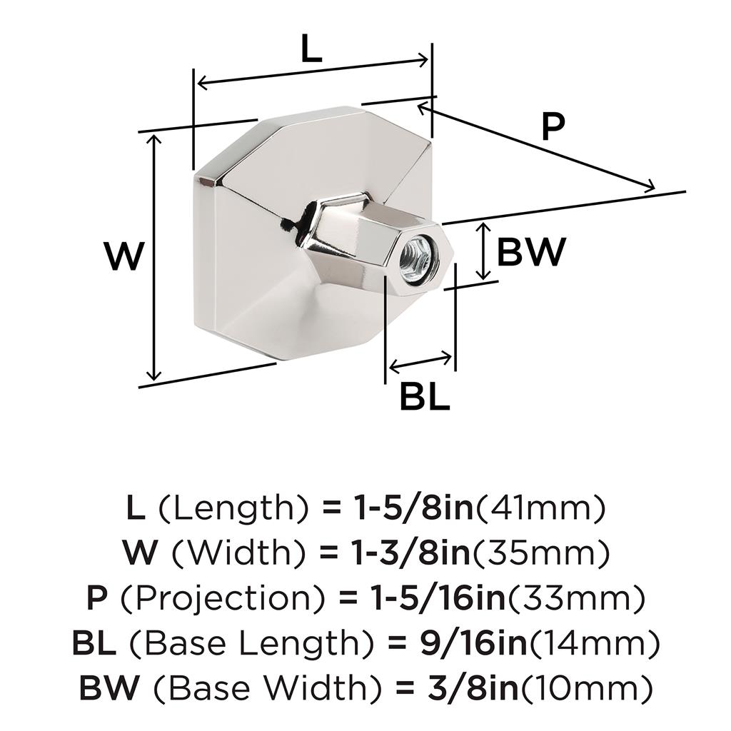 Carrione™ Rectangle Knob