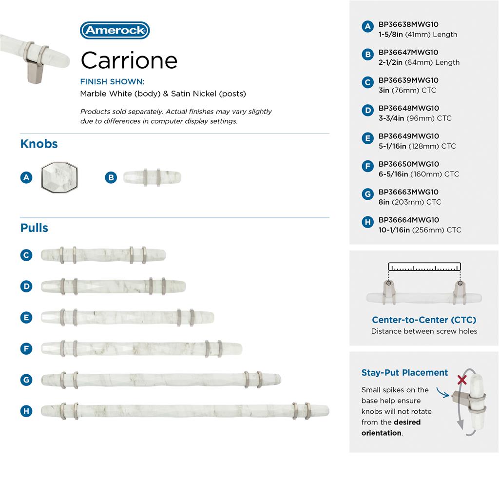 Carrione Cabinet Knob