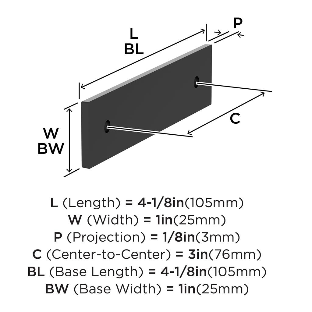 Ladera Cabinet Pull Backplate