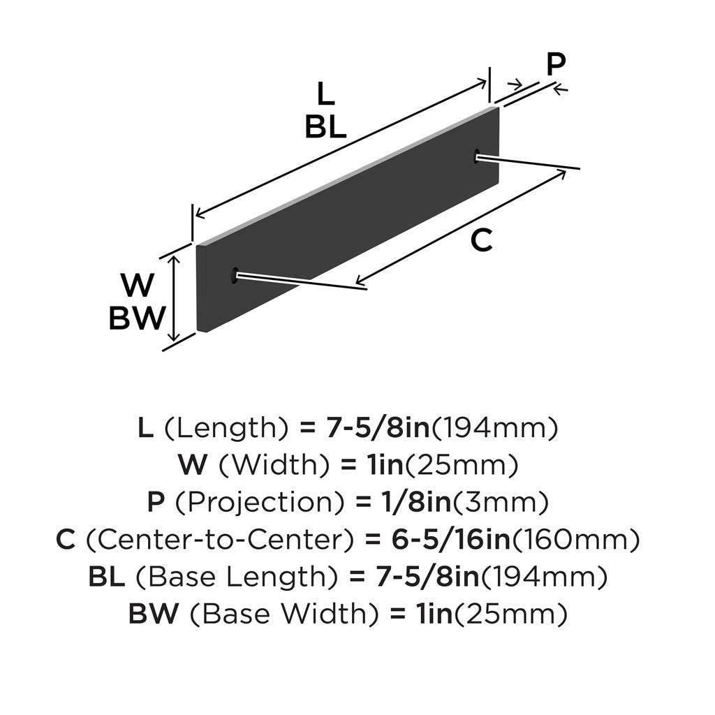 Ladera Cabinet Pull Backplate