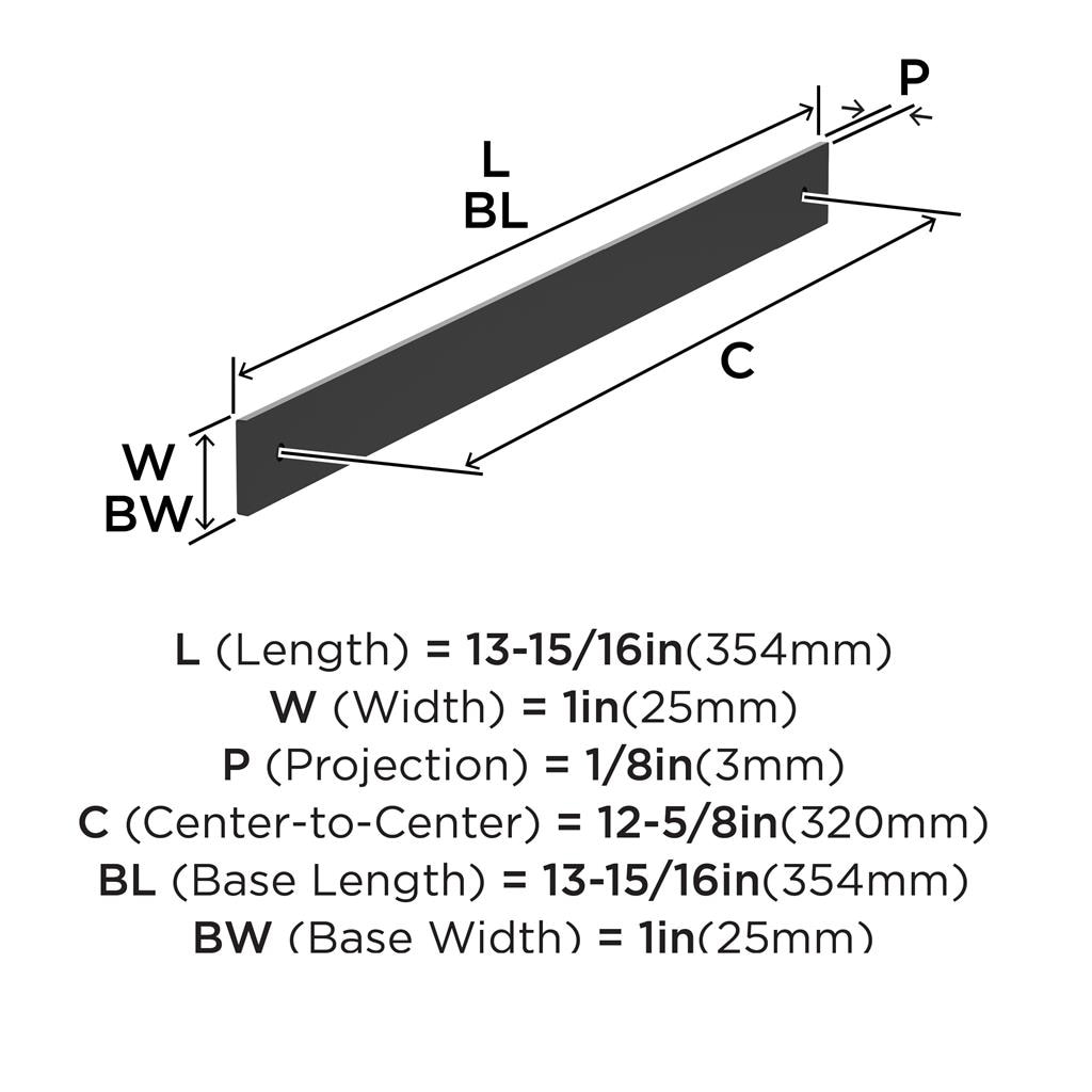 Ladera Cabinet Pull Backplate