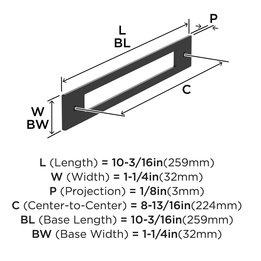 Medora Cabinet Pull Backplate