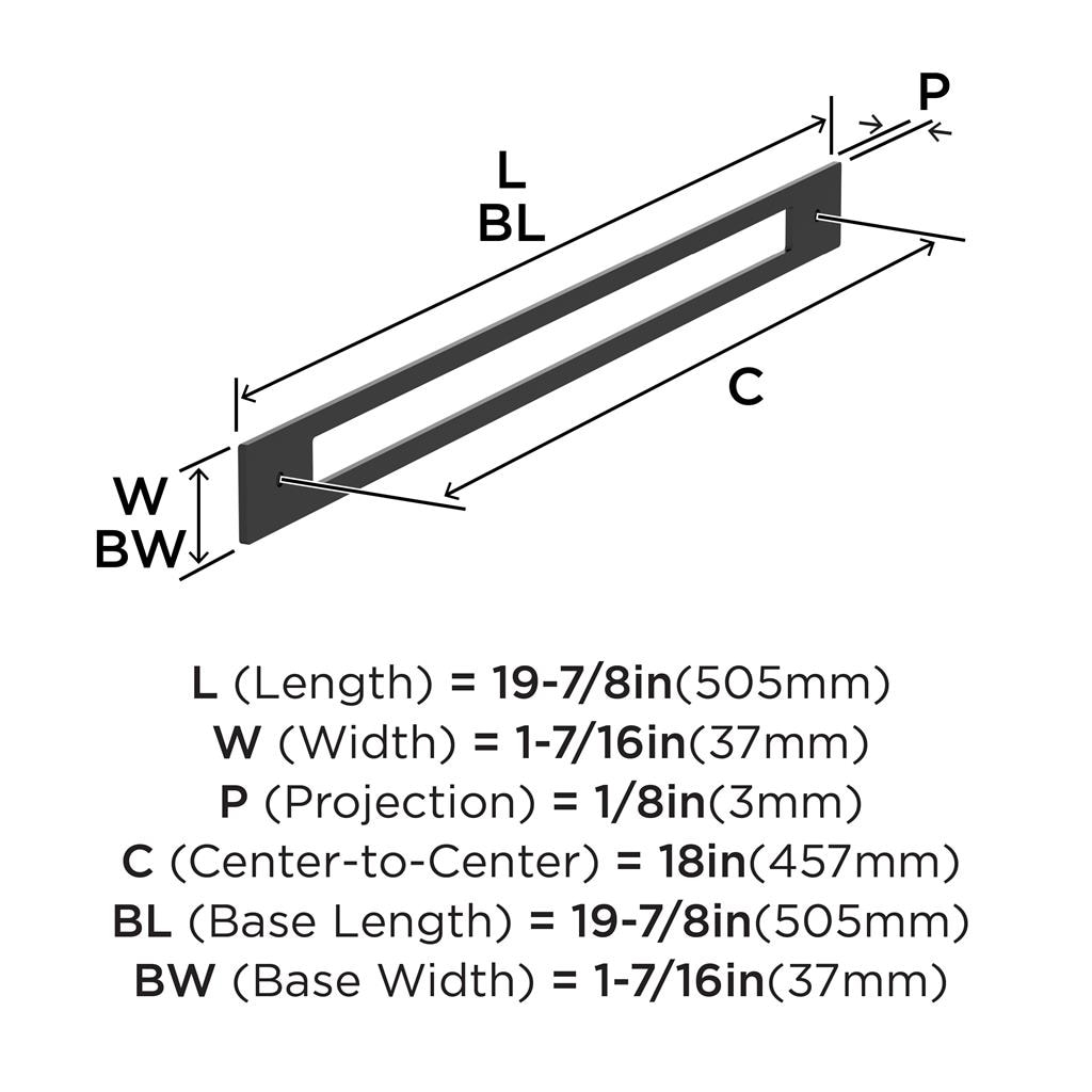 Medora Appliance Pull Backplate