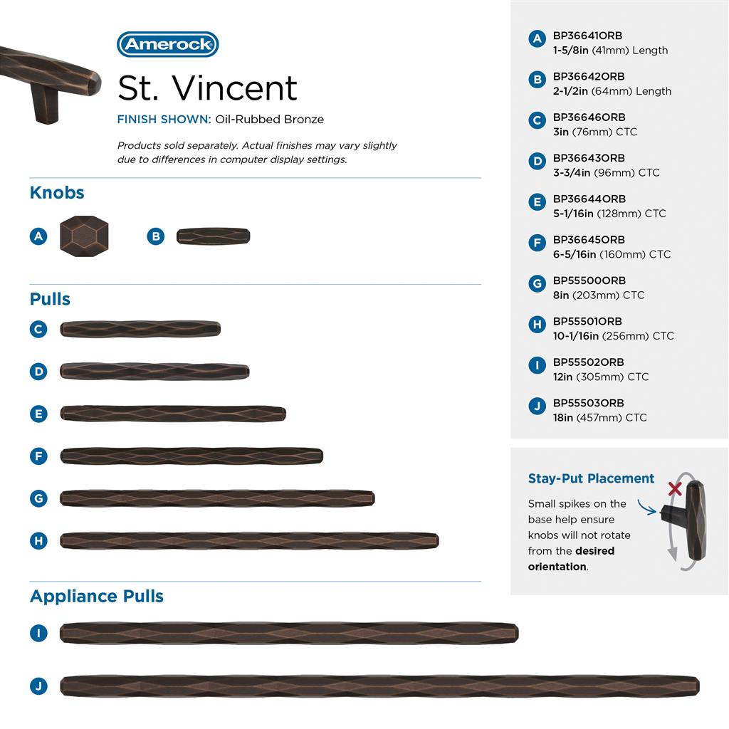 St. Vincent Cabinet Knob