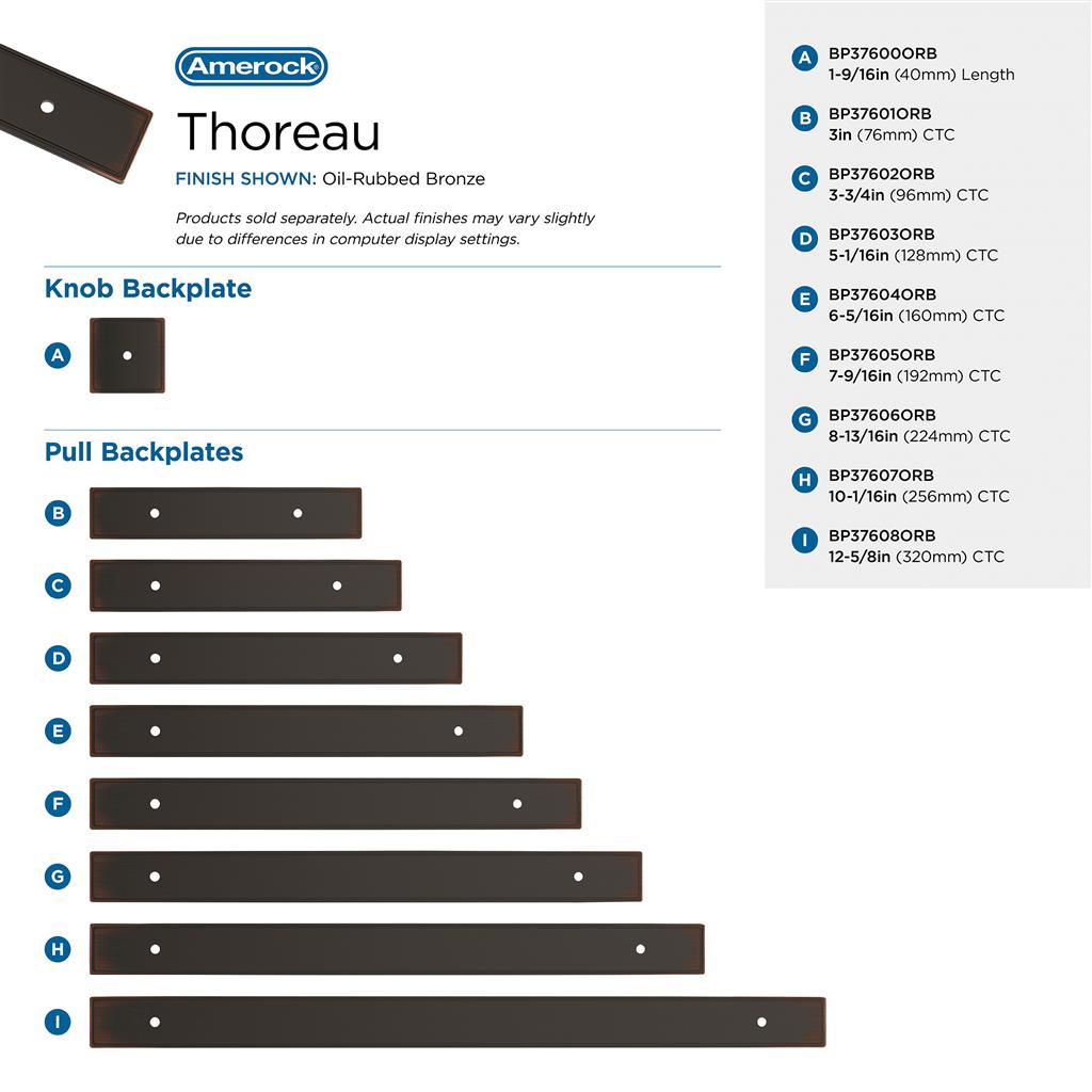 Thoreau Backplate