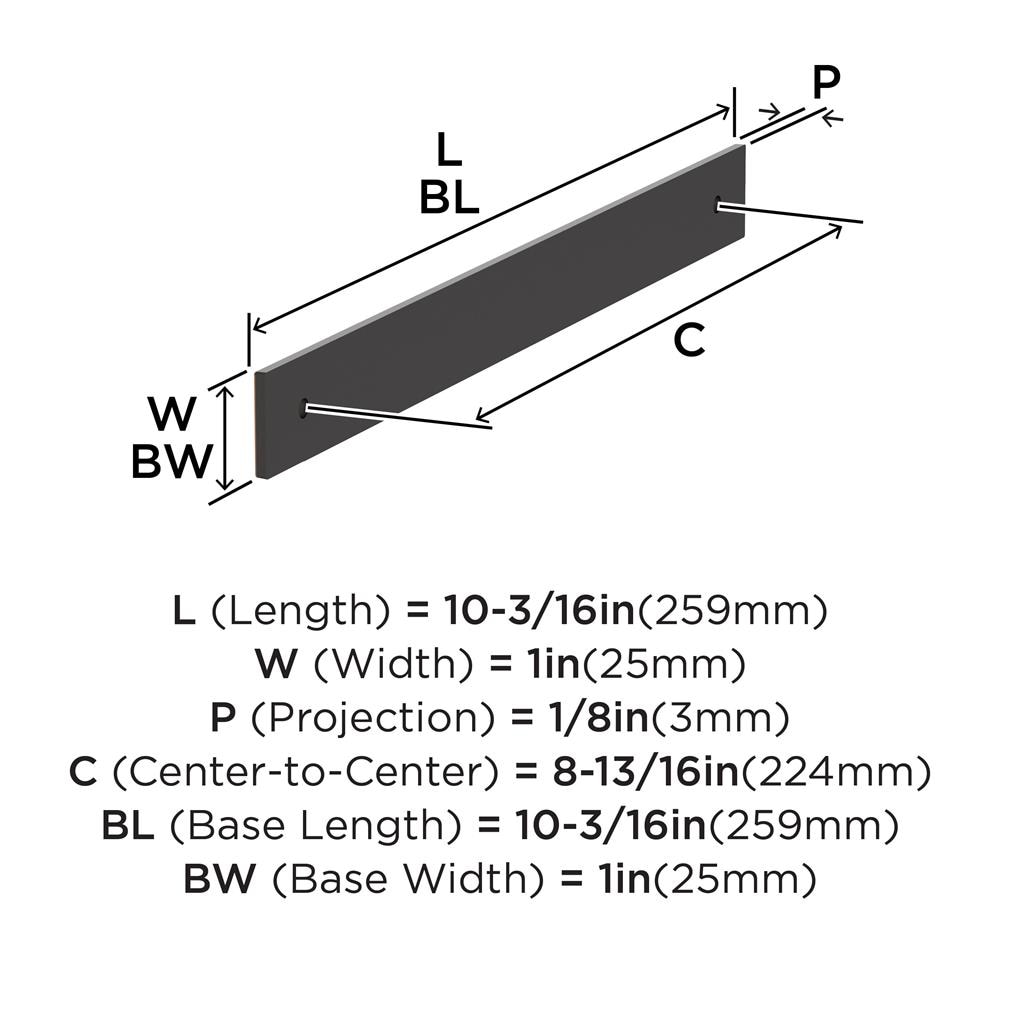 Ladera Cabinet Pull Backplate