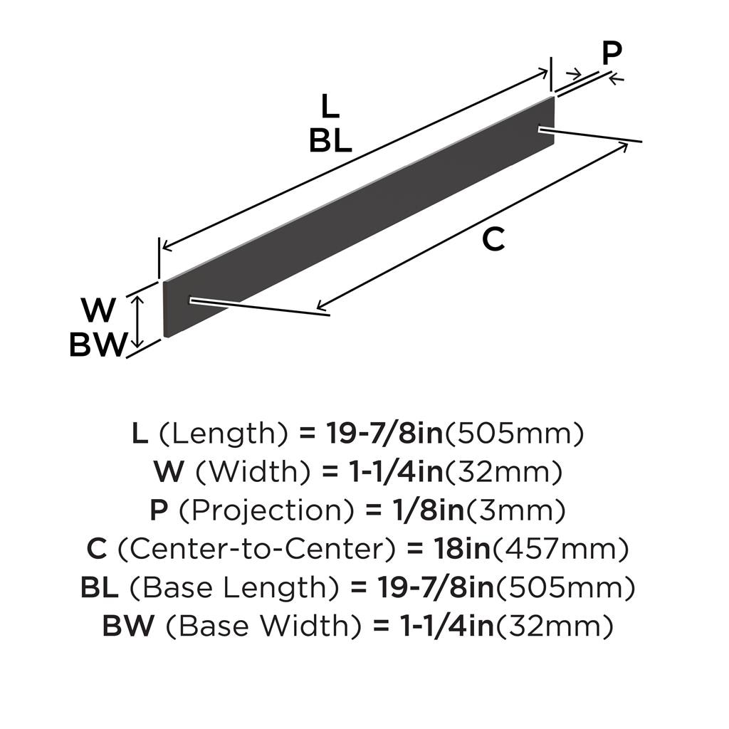 Ladera Appliance Pull Backplate