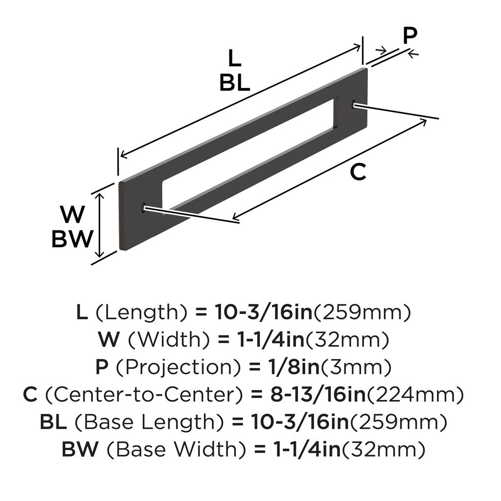 Medora Cabinet Pull Backplate